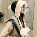 Fashion Girls Thick Hoodies Outdoor Warm Women Winter Hood Hat