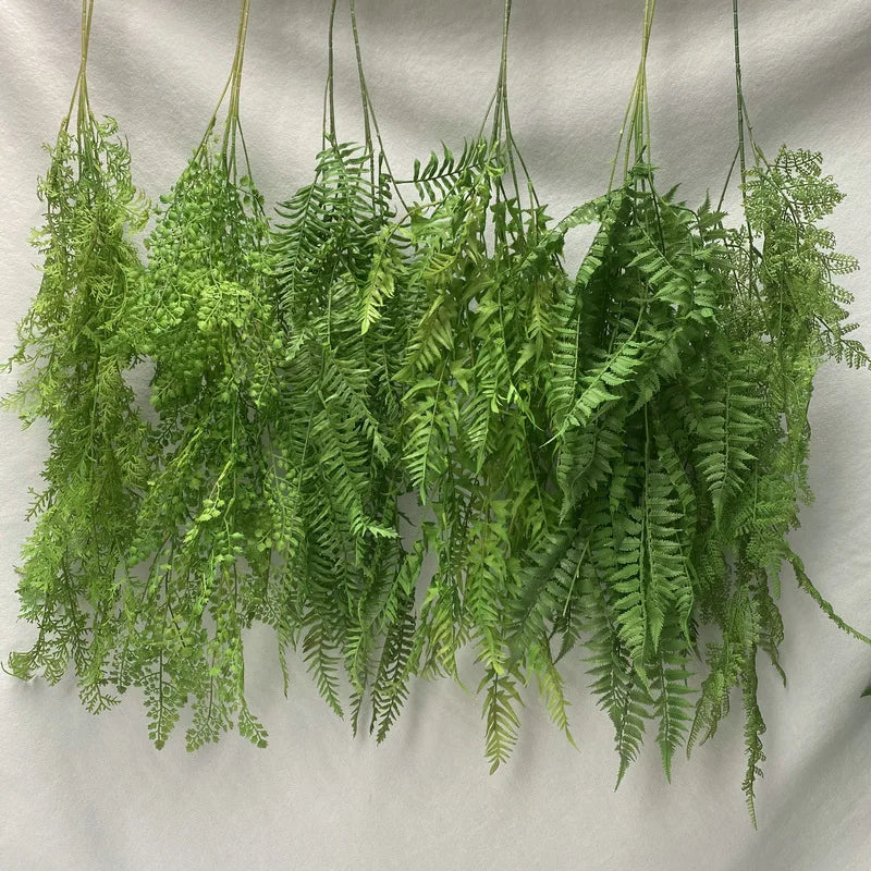 YOPIN-1155 Fake Fern Plants Plastic Faux Fern Wall Hanging Artificial Fern Branches