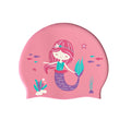 In Stock Custom Logo Girls Silicone Swimming Cap GD Printed Cartoon Styles for Kids