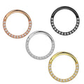 Wholesales 16G Septum Clicker Ring Stainless Steel Brass Hoop Cartilage Helix Tragus Hoop Daith Earrings Nose Rings Hoop Hinged