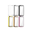 ShanHai Cases for Fitbit Luxe Smart Band Cover Full Screen Protector Soft TPU Plating Case Watch Accessory Shell