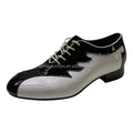 Personalized Mens Dance Shoes Jazz Shoes White and Black