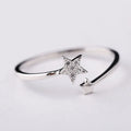 S925 Sterling Silver Open Ring Star Five Pointed Star Diamond Ring Korea Sterling Silver Jewelry Wholesale