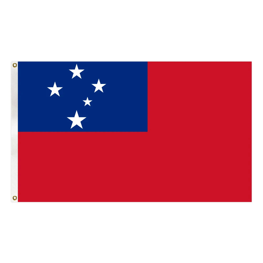 3x5FT Polyester Digital Printing Cheap Price Samoa Country Flag and National Flag with Two Grommets Promotional