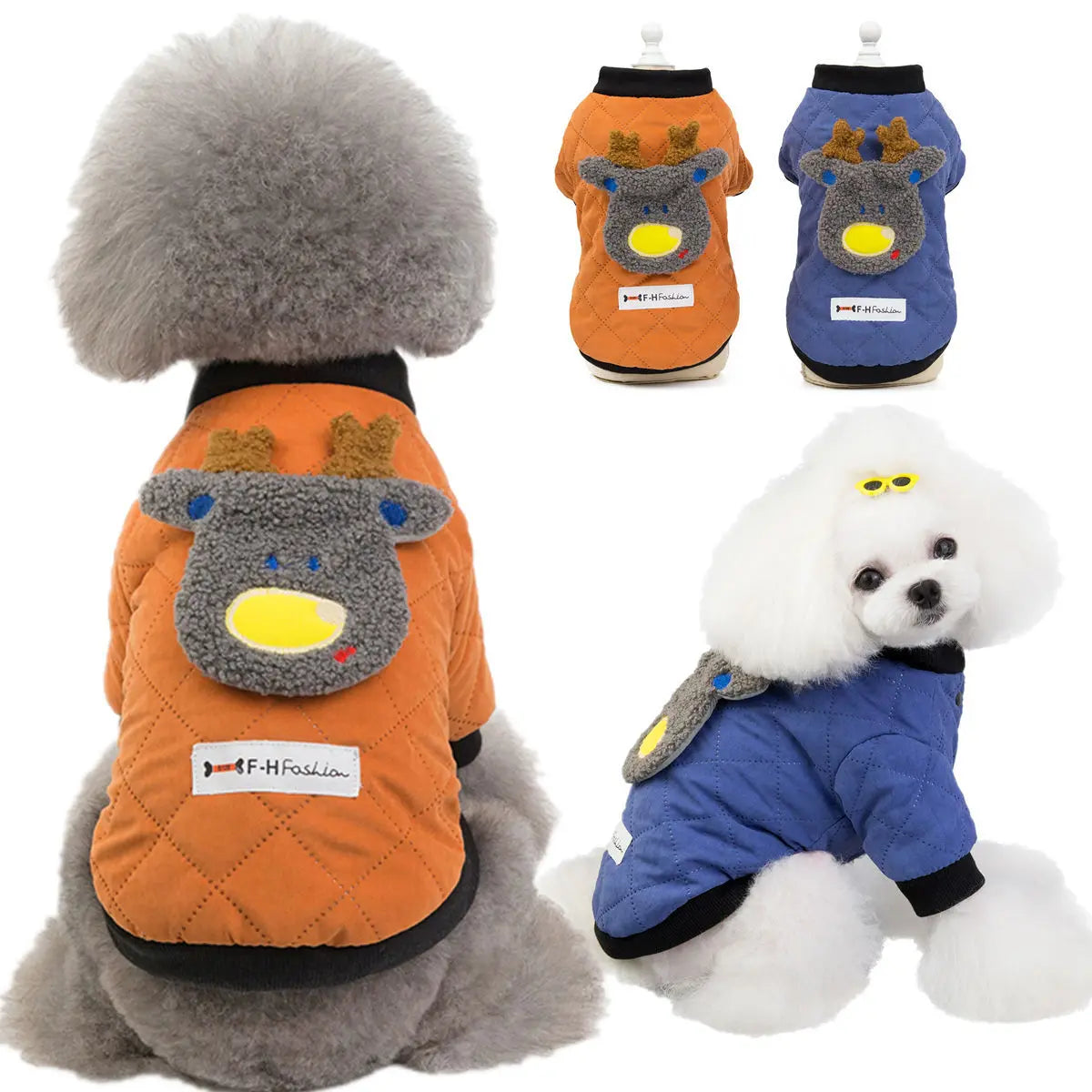 Warm Dog Coat Winter Fur Dog Waterproof Coats Perro Apparel Cotton Coat Windproof Warm Dog Jacket