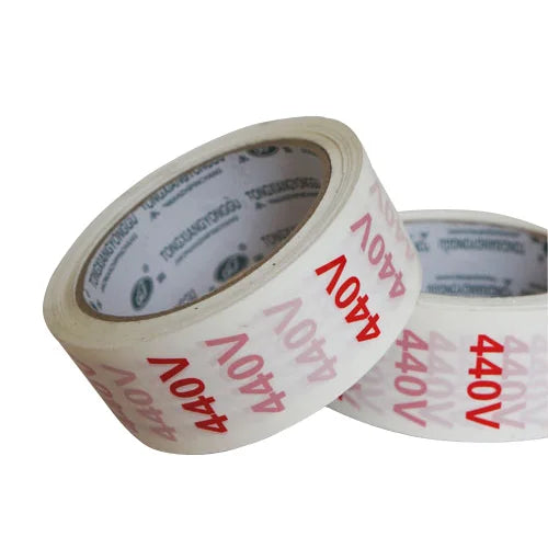 Custom Logo Heat Resistant Single Sided Bopp Packaging Tape White Printing Bopp Packing Tape With Print