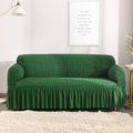 Wholesale Sofa Cover Fabric Material Fitted Furniture Protector Stretch Sofa Covers With Skirt