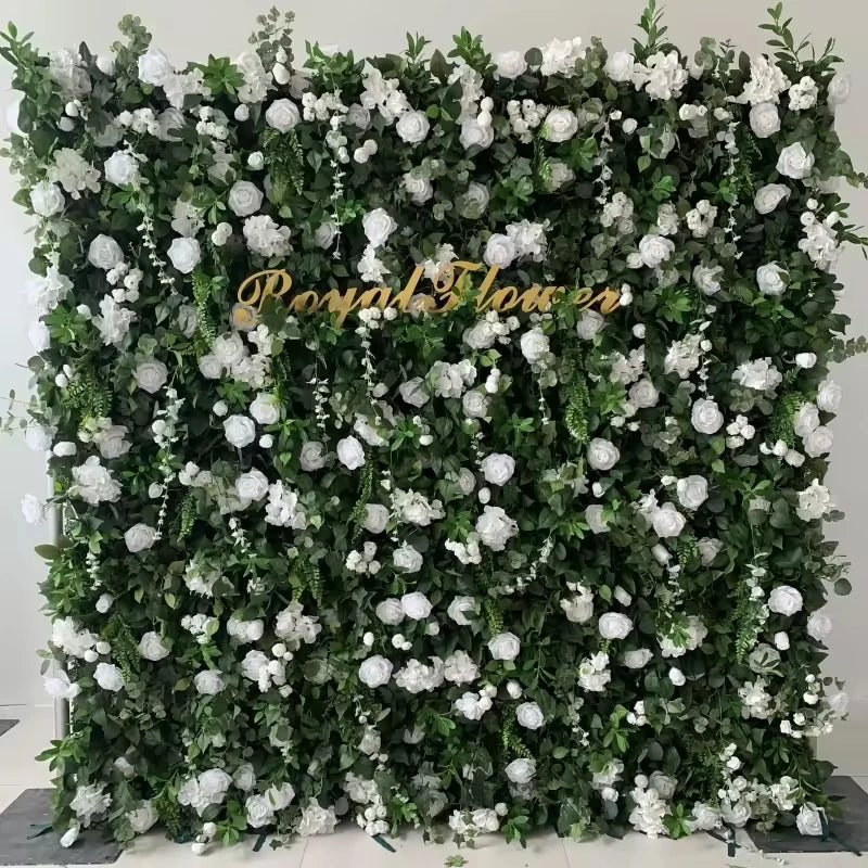 High Quality Flower Wall Artificial pink Decor Roll up Wedding Creativity Flower Wall 3D Backdrop 8ft X 8ft