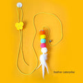 Interactive Indoor Cat Toys Hanging Door Design Feather for Kitten Hunting Exercise Boredom Elimination for Small Breeds