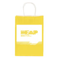 Factory Eco-Friendly Classic Kraft Paper Bags Flexo Printed Custom Logo Patch Handle for Food Packaging and Crafts Shopping Gift