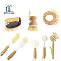 Eco-Friendly PP & Bamboo Multifunctional Cleaning Brush for Dish Pot Vegetable Scrubbing MegaBDM