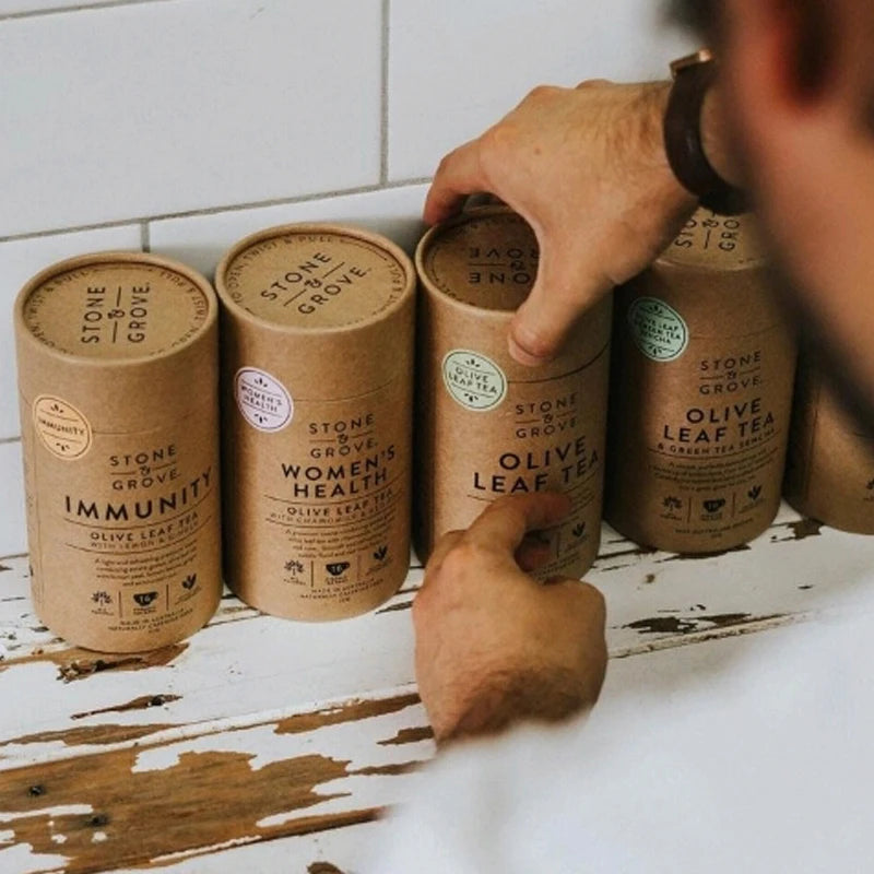 Brown Kraft Round Box Packaging Coffee Tea Food Grade Foil Food Paper Tube Telescopic Cylinder Paper Tube