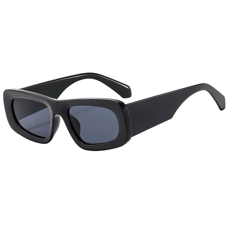 STY3762N Vintage Designer Black Rectangle Sunglasses Unisex Driving Uv Protection Sun Glasses Tortoiseshell Wide Leg Shades