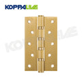 Koppalive Brass Door Hinges 4 Inch & 5 Inch for Indoor Bedroom Doors Wooden House Doors Flush Mount Butt Hinges for Home