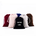 Cheap Custom Logo Soft Drawstring Velvet Gift Bag Pouch for Jewelry Packaging Pouch