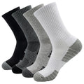 Men's Custom Logo Breathable Athletic Cotton Sports Socks Anti-Slip Grip Winter Football Soccer Basketball Crew Socks Logo Cuff