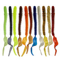 122mm/2.6g PVC High Simulation Sea Worm & Soft Insect Lure Bait for Sea Bass-River Fishing Set