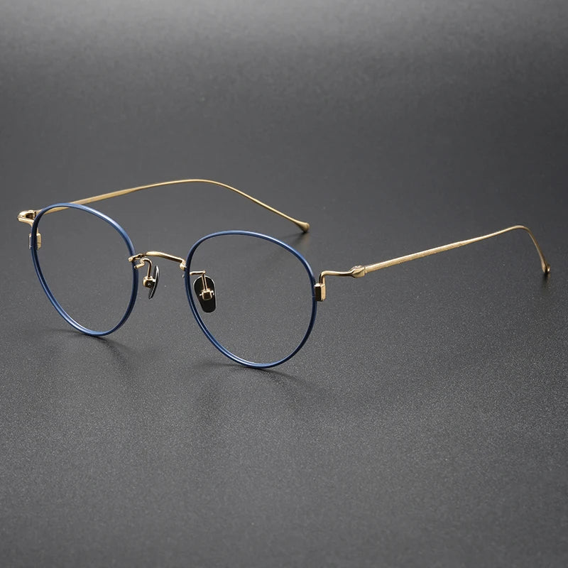164 Pure Titanium Glasses Frame Men Women Ultra-Light Comfortable Titanium Eyeglasses Optical Eyewear Frame Eyewear