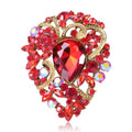 Hot Sale Fashion Women Suit Dress Clothing Accessories Pin Corsage Jewelry Crystal Rhinestone Glass Brooch