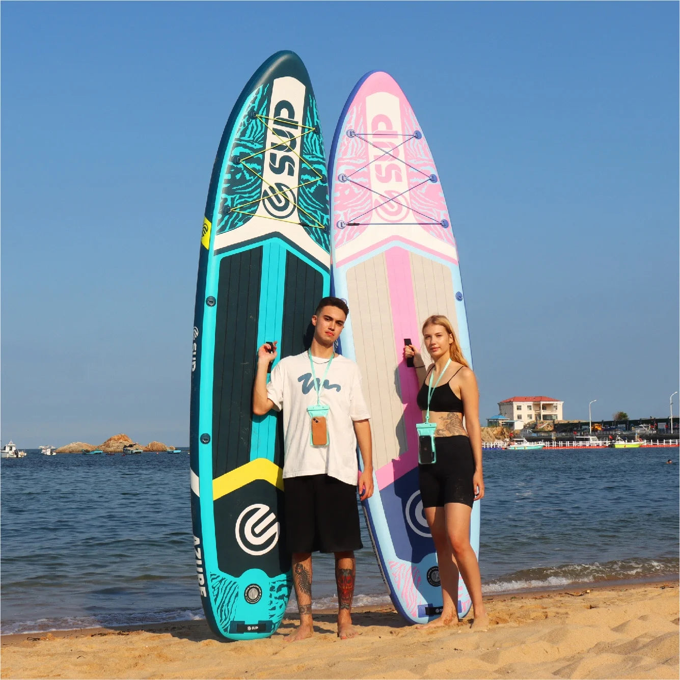 E SUP Chinese Style Waterplay Surfing  Christmas Inflatable SUP Paddle Bord Inflatable