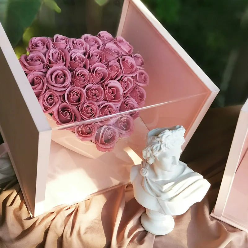 2022 Florist Supplies Instagram Popular Flower Box for Valentine Gift