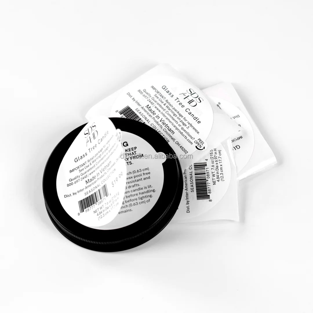 Custom Degradable Multi-Page Folding Booklet Labels Expandable Content Open/Close Sticker Labels