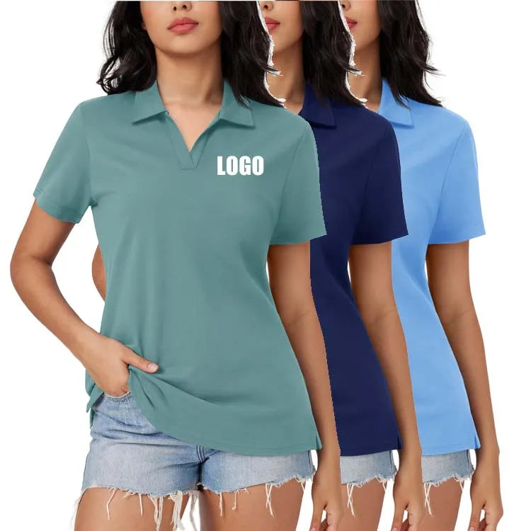 Women Affordable Short Sleeve Gym t Shirt Custom Women's Gym T-shirts Polo Shirts with logo