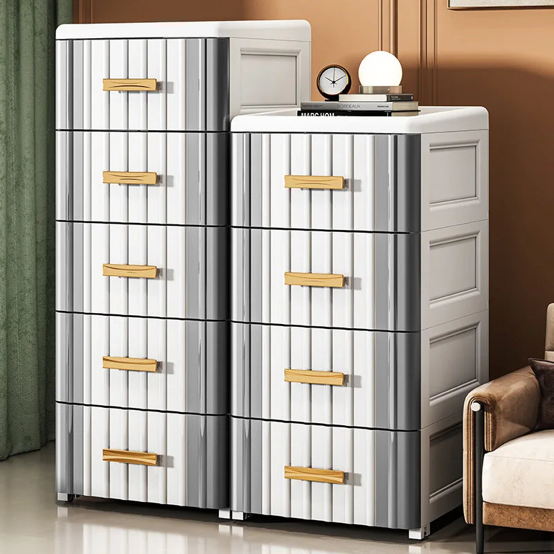Kids Clothes Plastic Cupboard Stackable Drawer Organizer Storage Drawer Cabinet for Bedroom