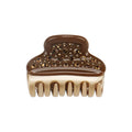 HONEY FLOWER Korean Cute Medium Alexander Same Style French Acetate Full Rhinestone Hair Claw Supplier 2022