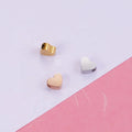 Heart Beads Mirror Polish Stainless Steel Beads for DIY Making Necklaces Braid Bracelets Fashion Jewelry