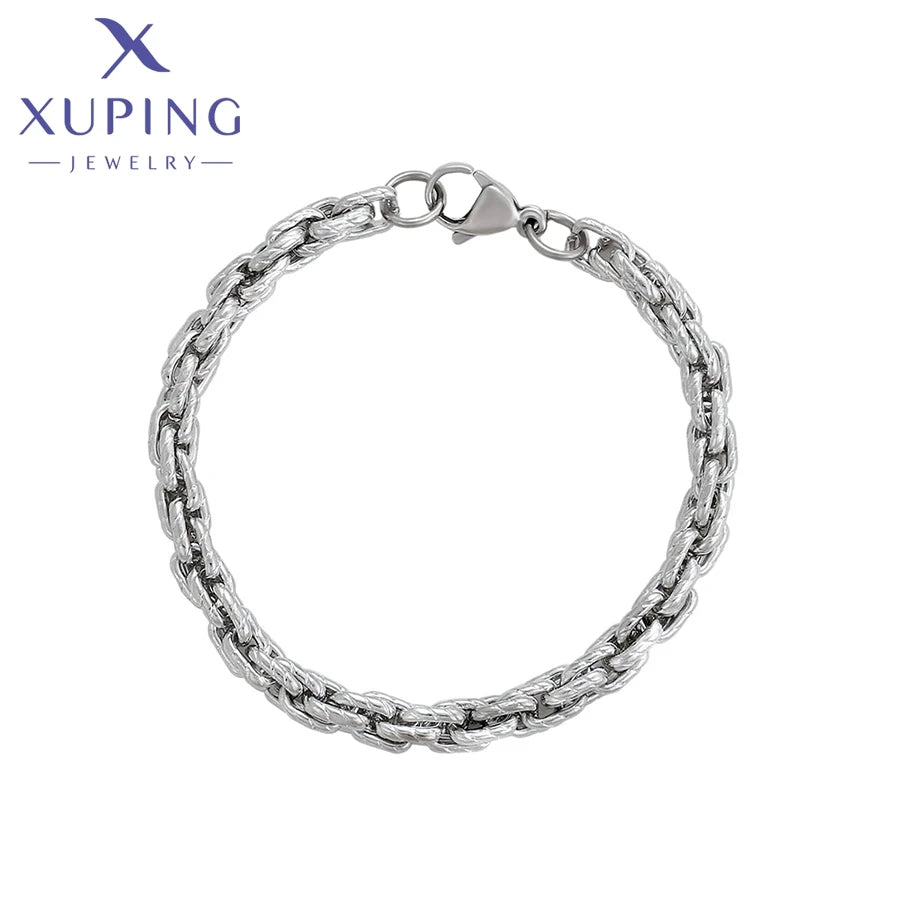 XUPING T000648798 Original Texture Chain Type Design Daily Series Fashion Simple Elegant Stainless Steel Jewelry Bracelet