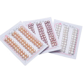 3-13 mm a a a Natural Genuine Real Pearl One Hole Half Drilled Freshwater Round Button Shape HALF Hole Loose Pearls