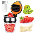 Portable Eco-Friendly Sustainable Red Dates Cutter Vegetable Cutter Egg Banana Grape Mushroom Kiwi Mini Chopper Stainless Fruit