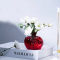Small Pomegranate Dried Flower Vase Japanese Handmade Flower Vessel Glass Crafts Ornaments Creative Home Accessories