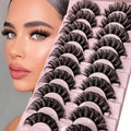 Russian Strip Lashes 10-pairs for Synthetic Hair Thick Luxury 3D Volume False Eyelashes Fake Eyelashes Giveaway Makeup