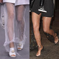 SS8 Crystal Glass Rhinestone Fishnet Elastic Net Stockings Rhinestone Fabric Mesh Black Crystal Trim for DIY Crafts