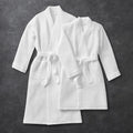 Promotional Cotton/microfiber Kimono Bathrobe Cheap Custom logo Waffle Spa Bathrobes