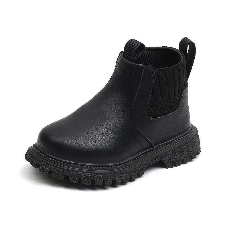 2025 New Boutique Winter Autumn Baby Outwear Shoes Pu Leather Thickening Boys Girls Boots