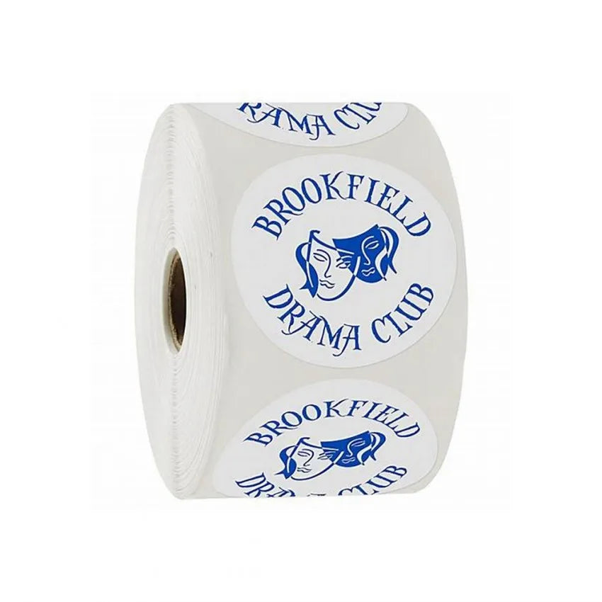 Custom Print Destructive Eggshell Sticker Paper Auto-Broken Good Printing UDV Label Roll Packaging Labels