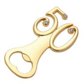 European American Modern Golden Wedding 50 Bottle Opener Digital Display Zinc Alloy Eco-Friendly Portable Beer Bottle Openers