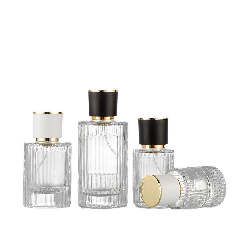 Luxury 30ml 50ml 100ml Cylinder Parfum Packaging Fragrance Spray Glass Perfume Bottle