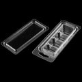 4 Cavity Clamshell Wax Melts Mold Hot Sales Recyclable Plastic PET PVC Scented Wax Melts Packaging Box