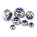 DIN985 Fine Thread Hex Nylon Insert Lock Nuts in M6 M8 M10 M12 Sizes-for Secure Fastening
