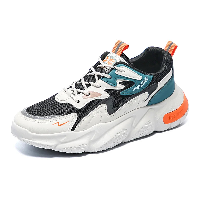 Hot Sale Custom Logo Comfortable Breathable Lace up Daily Flat Men Casual Sport Shoes