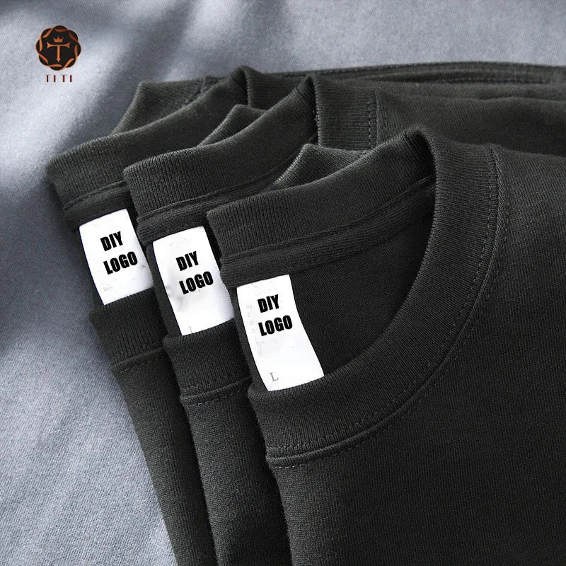 TT US Size 100%Cotton Mens Women's Oversize Plus Size T-shirts Custom Printing Wholesale Blank T-Shirt for Men