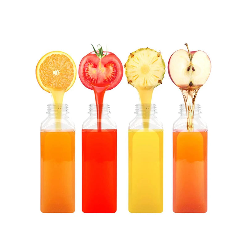 Wholesale 16 oz Empty BPA Free PET Plastic Beverage Juice Smoothie Water Bottles with Cap