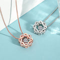 BINSHUO Wholesale Custom Brass Jewelry Diamond Choker Inlaid Zircon Jumping Octagonal Star Lingdong Pendant Charm Necklace Women