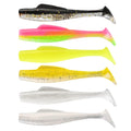OEM TPE Material Soft Fishing Lure 4cm 6cm 8cm 10cm 12cm Plastic Paddle Tail Swimbait Bait Artificial Soft Bait for Fishing