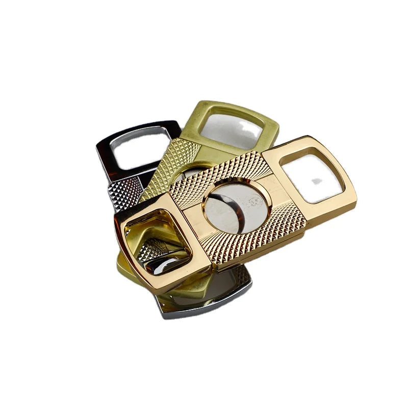 Guevara Double Blade Luxury Cigar Knife Accessories Metal Sissor Cigar Cutter logo