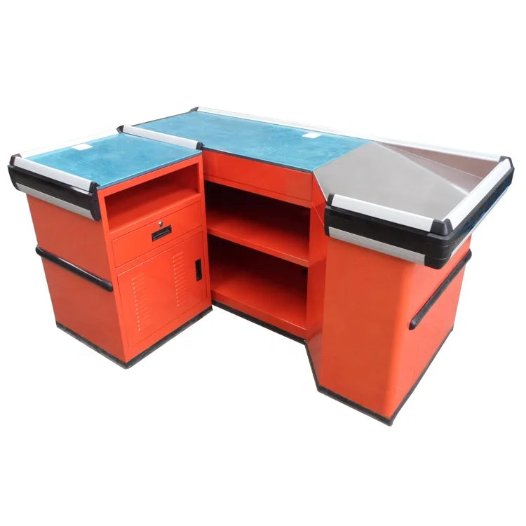 Hot Selling New Design Checkout Counters Convenience Store Cashier Desk for Store